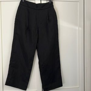 NWT JCrew Black Linen Trousers